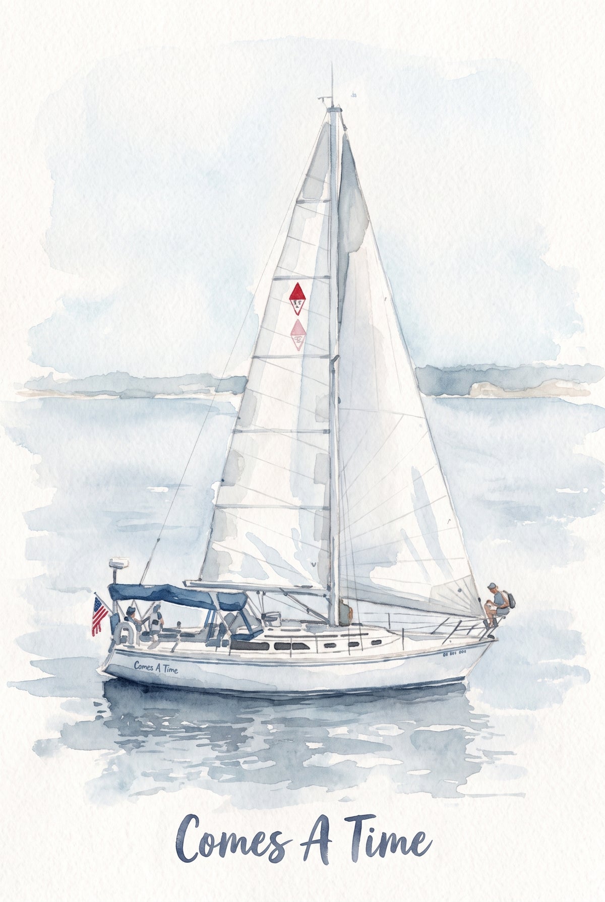 Watercolour Style- Boats
