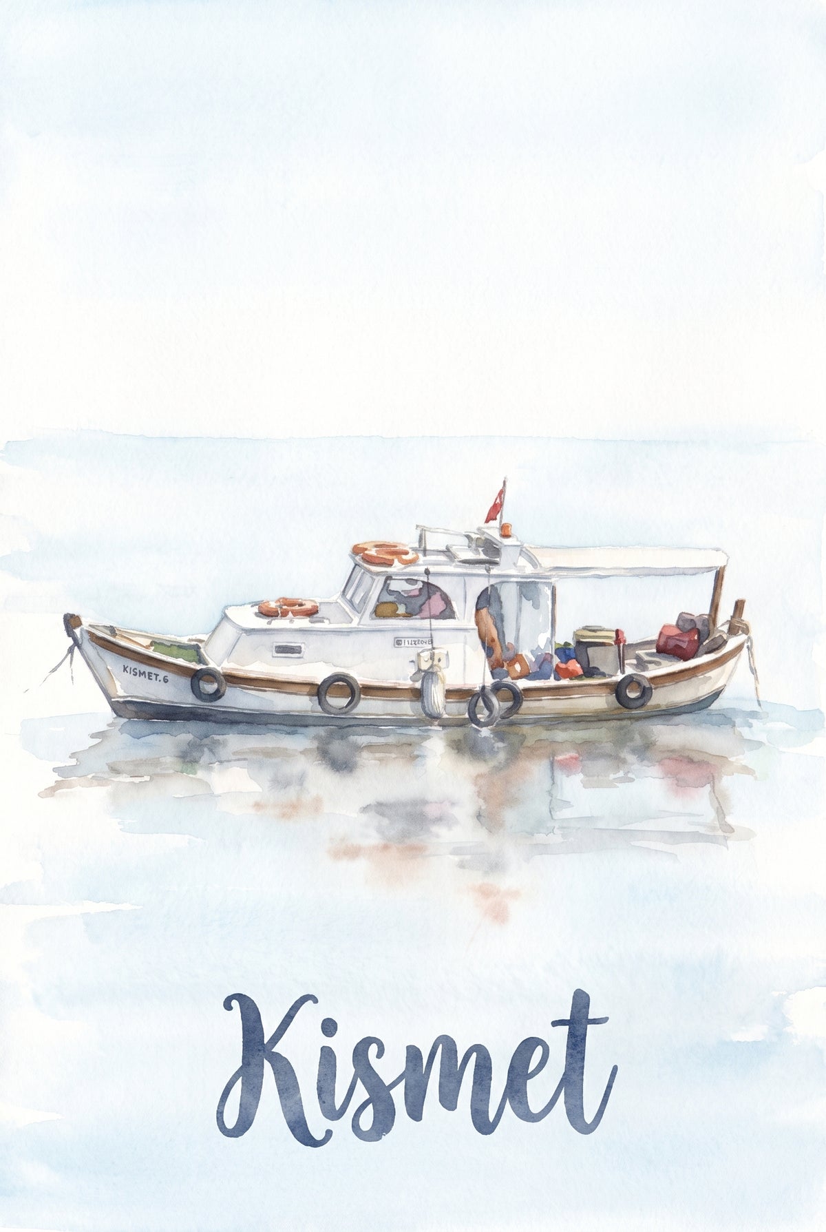 Watercolour Style- Boats