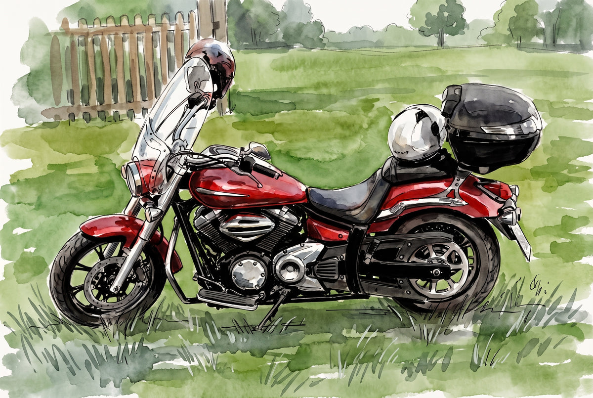 Ink & Wash Style- Motorcycles