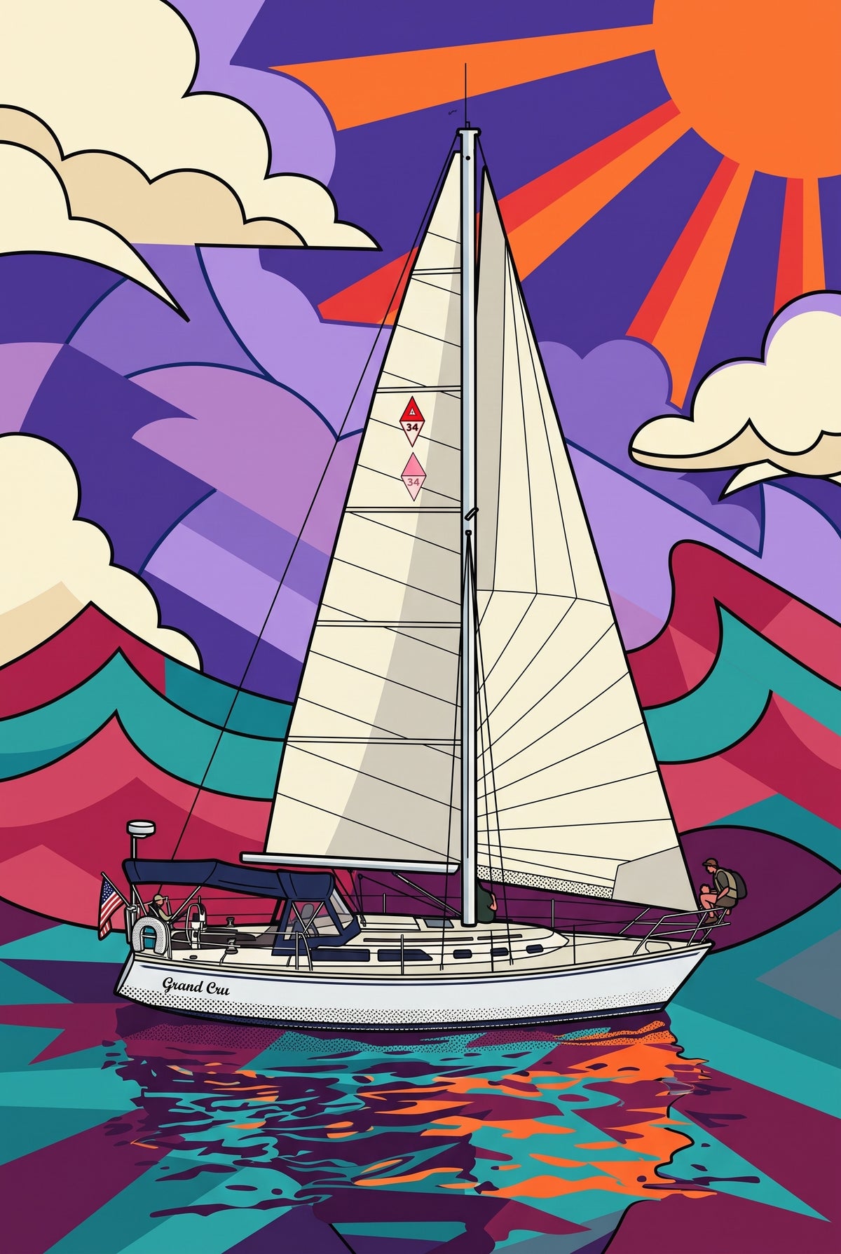 Pop-Art Style- Boats