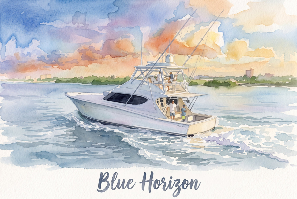 Watercolour Style- Boats