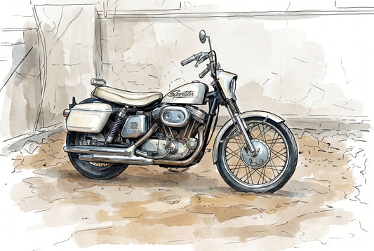 Ink & Wash Style- Motorcycles